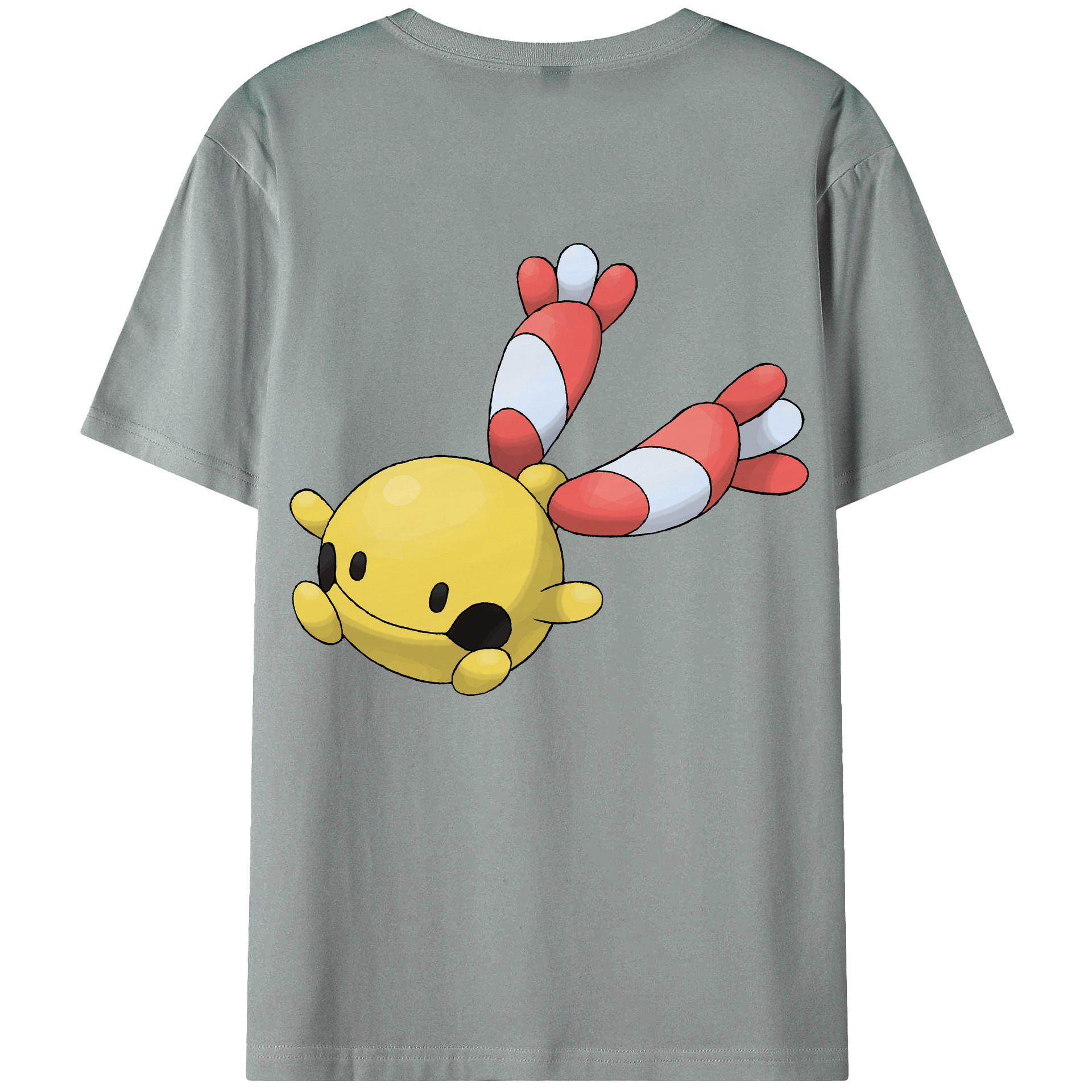 （画像用） ポケットモンスター Pokémon 綿100％ メンズ半袖Tシャツ（バックプリント） 通気性